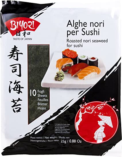 Alghe nori per Sushi Biyori 25G - La Straniera Torino - Specialità