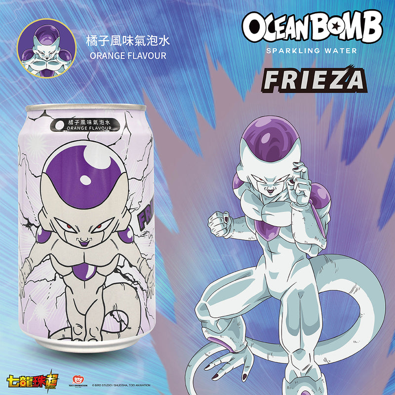 Ocean Bomb Bevanda Gassata Dragon Ball Gusto Arancia (Frieza) - 330ml