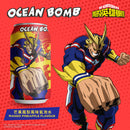 Ocean Bomb - Bevanda Gassata boku no hero Gusto Mango Ananas(All Might) - 330ml