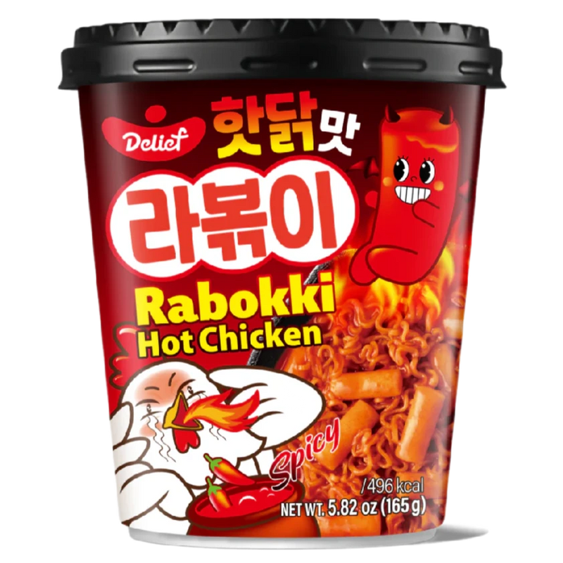 Delief - Rabokki Hot Chicken 165g (gnocchi di riso + noodles)