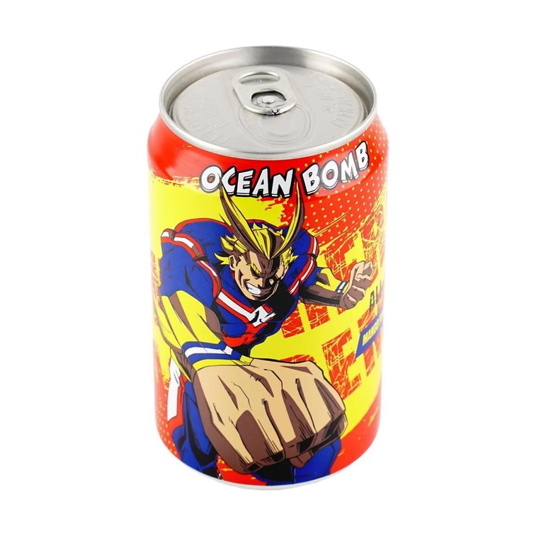 Ocean Bomb - Bevanda Gassata boku no hero Gusto Mango Ananas(All Might) - 330ml