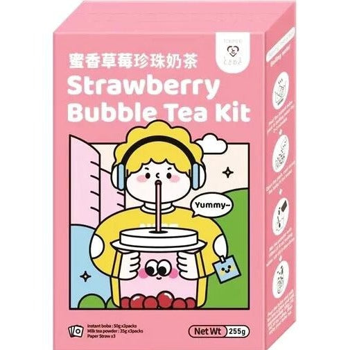 Tokimeki Strawberry Bubble Tea Kit - 255g