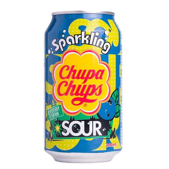 Chupa Chups - Bevanda Soda gusto Mirtillo Sour - 345ml