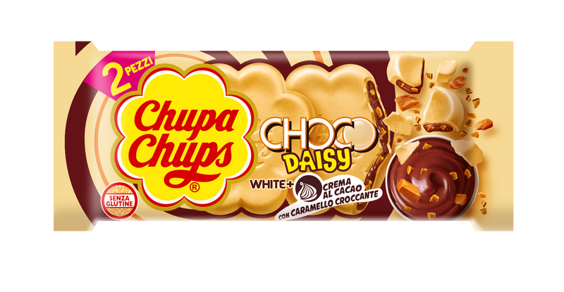 ChupaChups Choco daisy White + Crema al cacao - 32g