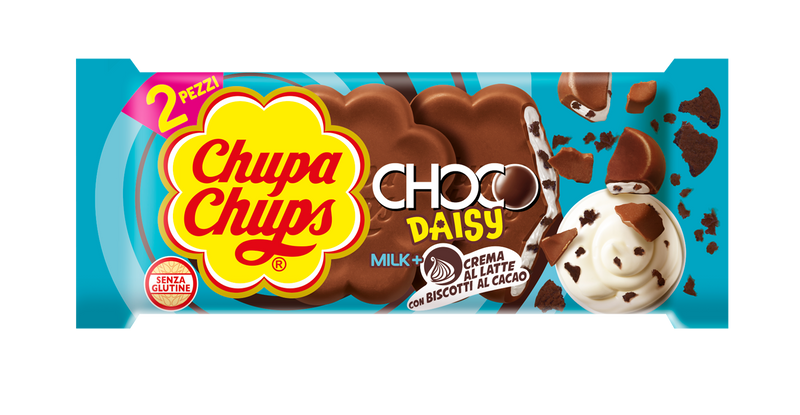 ChupaChups Choco daisy Milk + Crema al latte - 32g