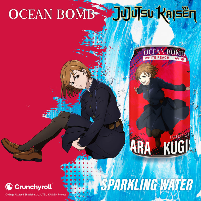Ocean Bomb - Bevanda Gassata Gusto White Peach (Jujutsu Kaisen - Nobara) - 330ml