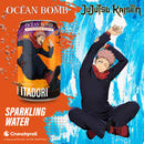 Ocean Bomb - Bevanda Gassata Gusto White Peach (Jujutsu Kaisen - Yuji Itadori) - 330ml