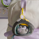 Porta Mini Pinguino Peluche