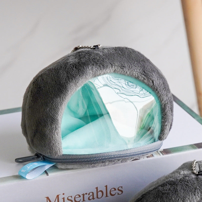 Porta Mini Pinguino Peluche