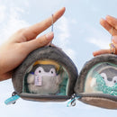 Porta Mini Pinguino Peluche