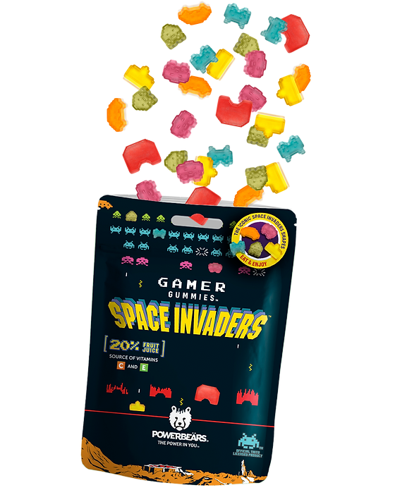 Powerbears caramelle gommose alla frutta Space Invaders - 50g