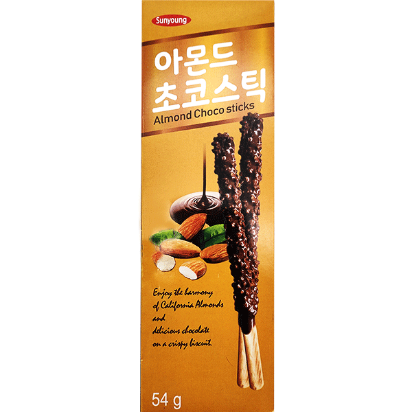 Sunyoung Almond Choco Sticks - 54g