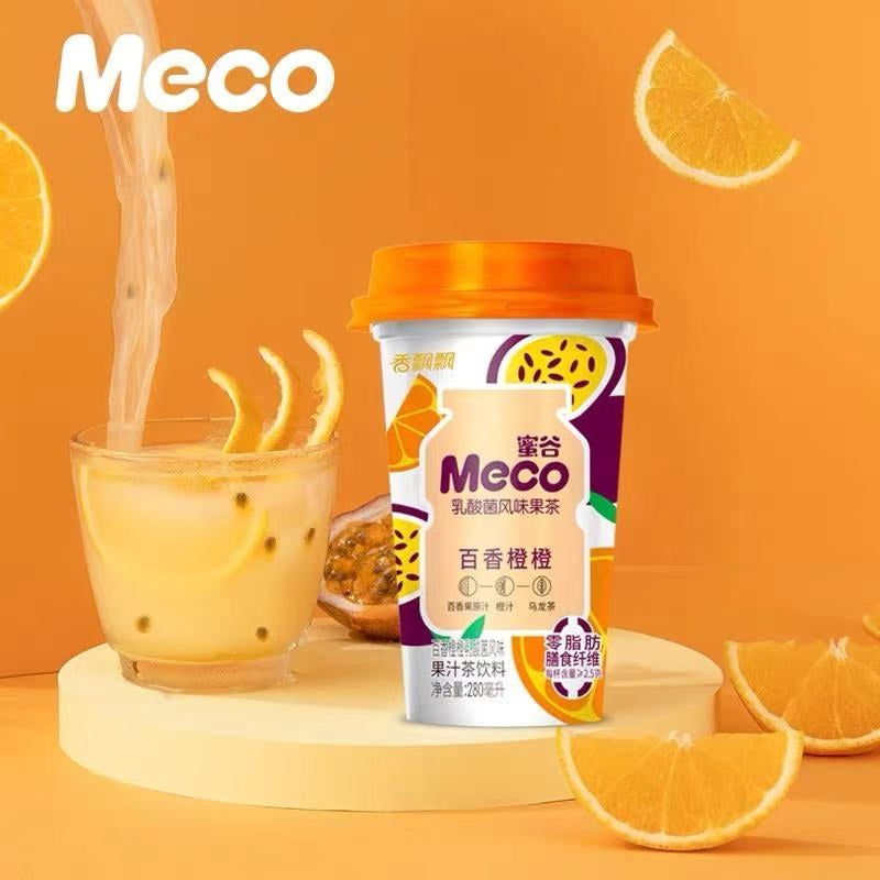 Xiangpiaopiao - Meco Bevanda allo yogurt Gusto Arancia & Frutta della Passione - 280ml