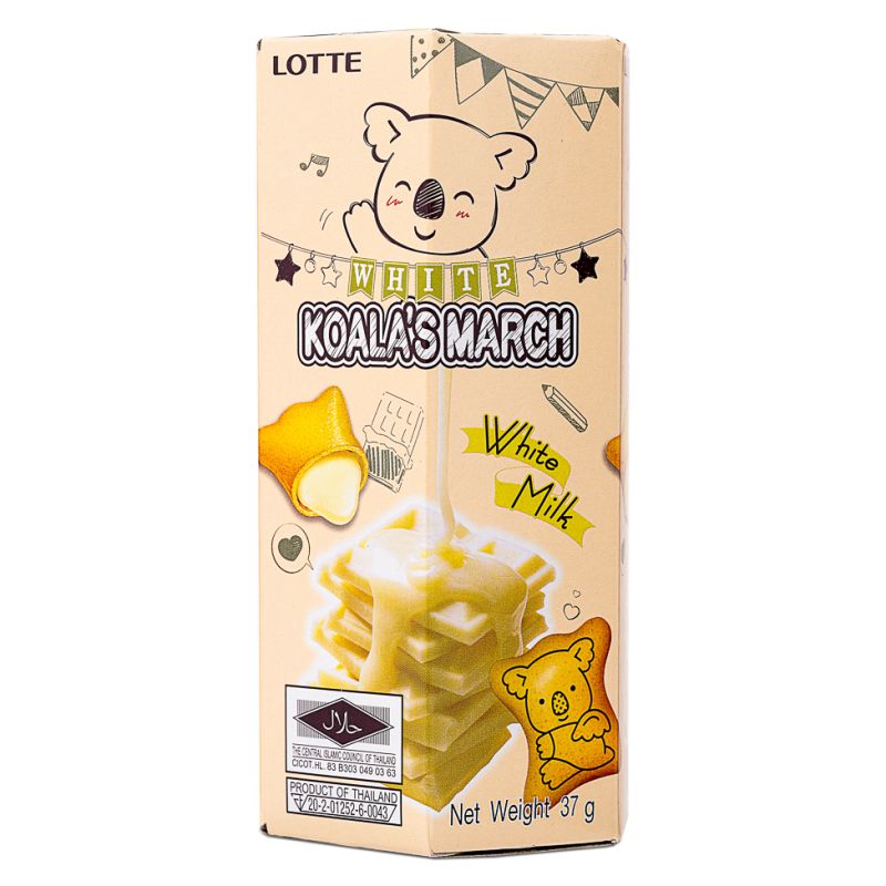 Lotte - Biscottini Koala con Riepini Gusto Whilte Milk - 37g