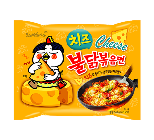 Samyang Noodle Korea - Spicy Cheese - 140g - Snack Dojo