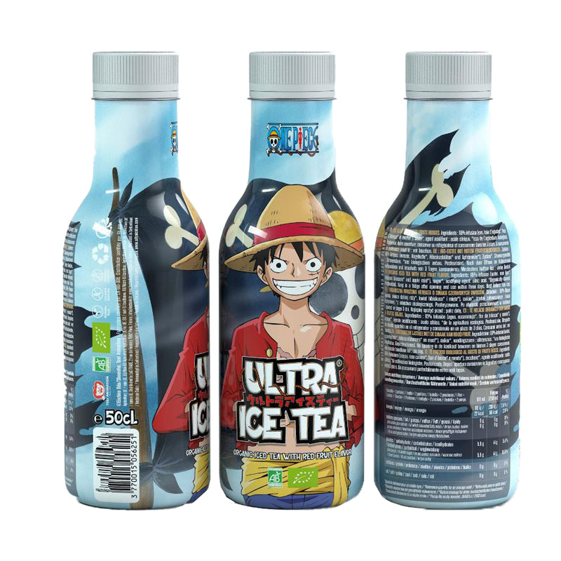 Ultra Ice Tea - Te biologico al gusto di frutti rossi (One Piece - Luffy) - 500ml