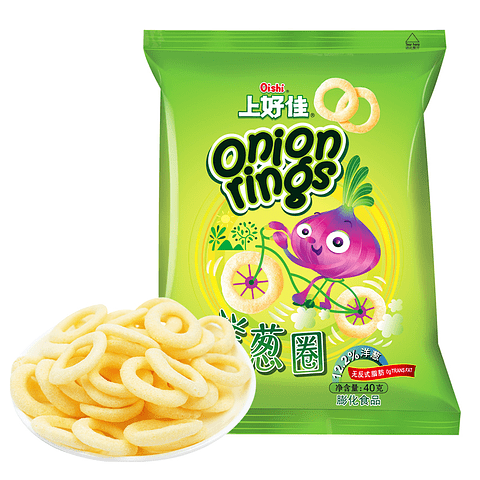 Oishi - Patatine Onion Rings - 40g - Snack Dojo