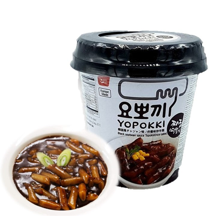 Yopokki - Black SoyBean Topokki (Gnocchi di riso coreano) - 120g