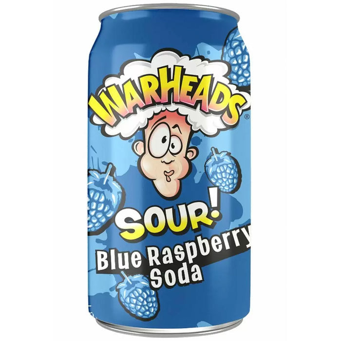 Warheads Blue Raspberry Soda - 355ml