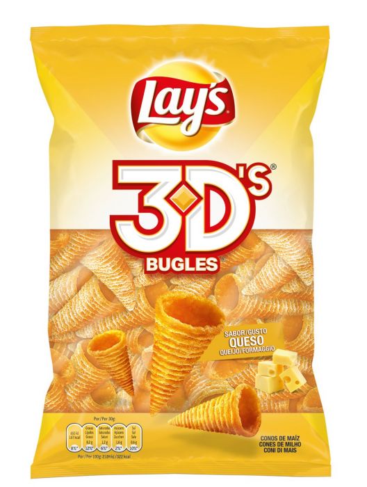 Lay's Patatine 3D Bugles Cheese a Cono - 100g