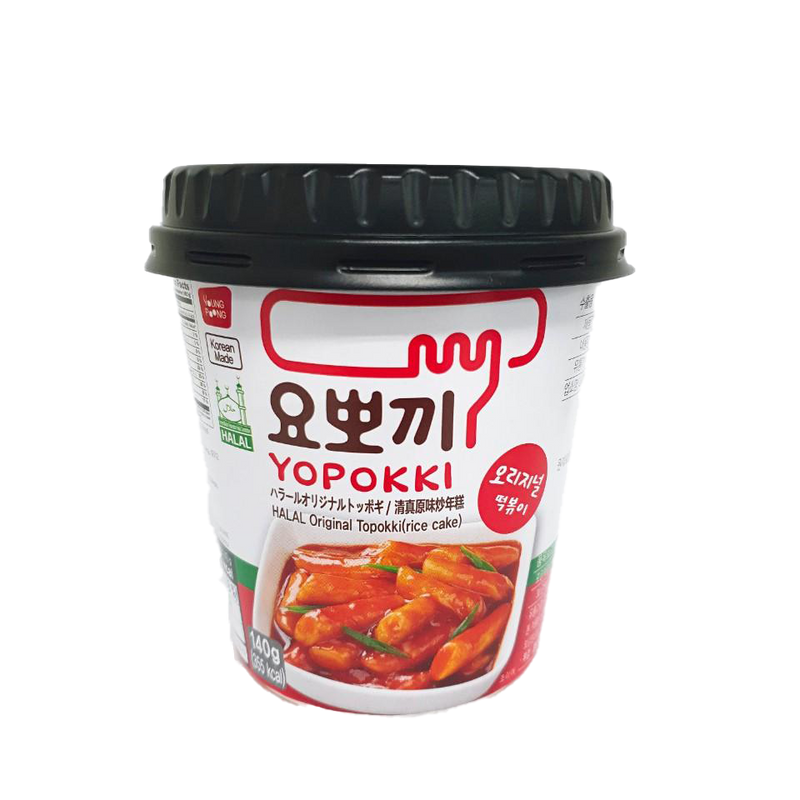 Yopokki - Halal Spicy Topokki (Gnocchi di riso coreano) - 140g
