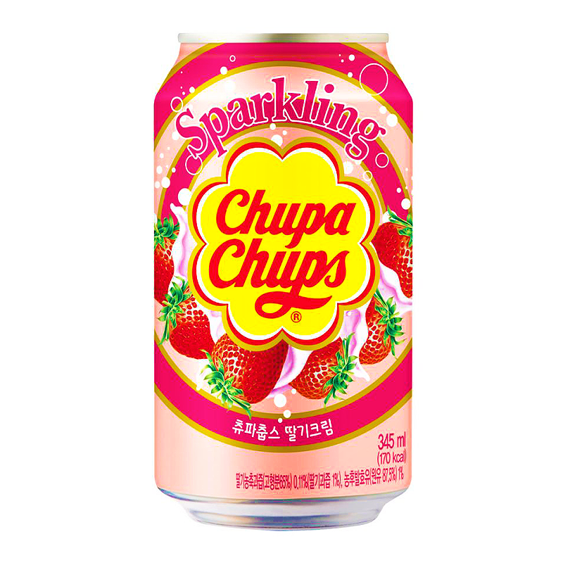 Chupa Chups - Bevanda Soda gusto fragola - 345ml - Snack Dojo