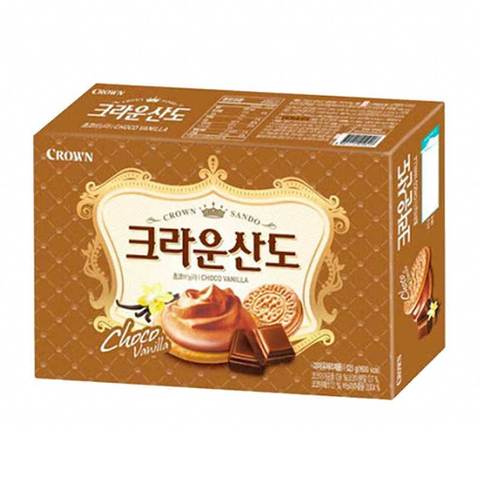 Crown Sando - Biscotti Coreani Gusto Cioccolato - 161g