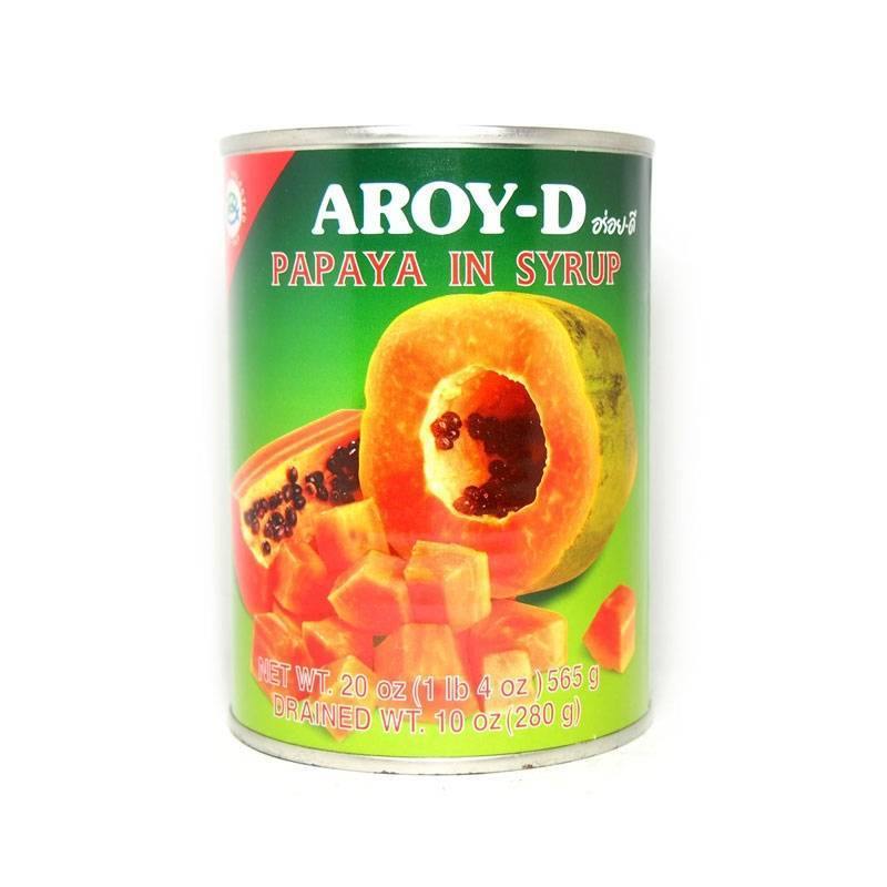 Aroy-d - Papaya in sciroppo - 565g - Snack Dojo