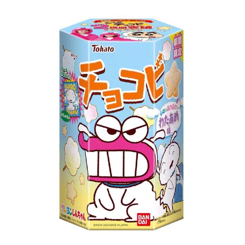 Tohato - Crayon Shin Chan Biscotti giapponesi gusto Zucchero Filato- 25g