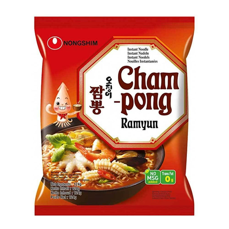 Nongshim - Noodles Champong Piccante Seafood - 120g - Snack Dojo