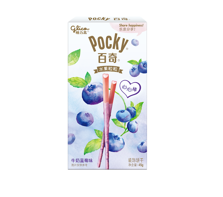 Pocky - Latte & Mirtillo - 45g - Snack Dojo