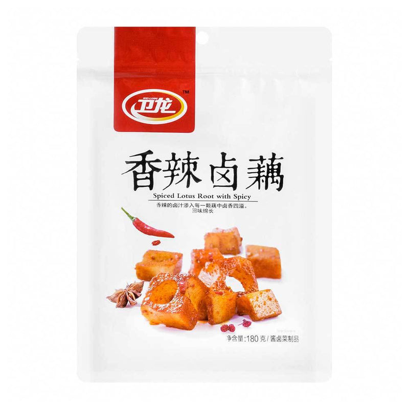 WeiLong Snack - Radice di Loto Speziato Piccante - 180g - Snack Dojo